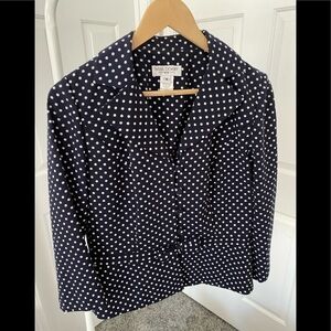 Miss Dorby Polka Dot Vintage Jacket with Bow